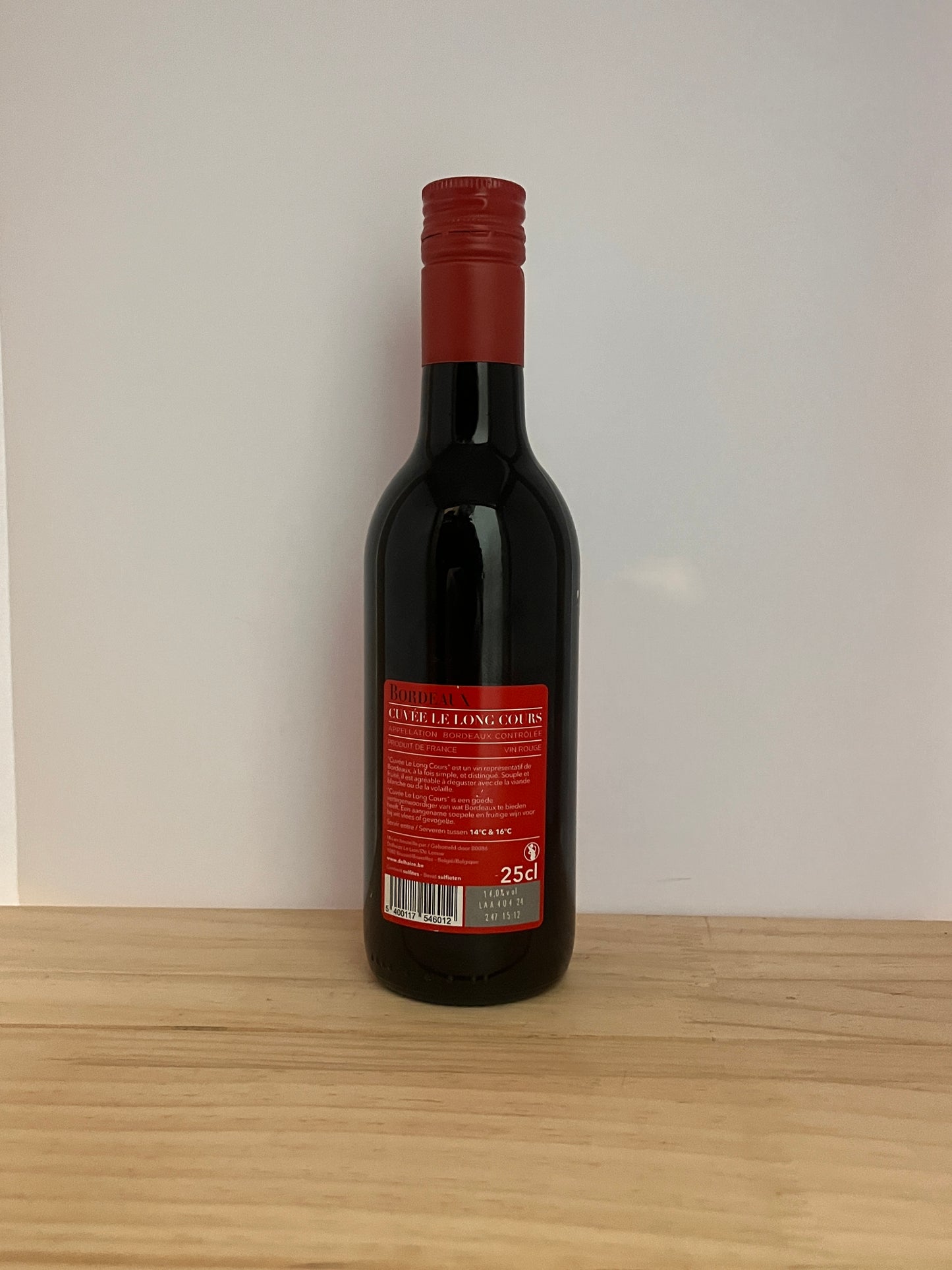 Vin Bordeaux Cuvée Le Long Cours 25 cl