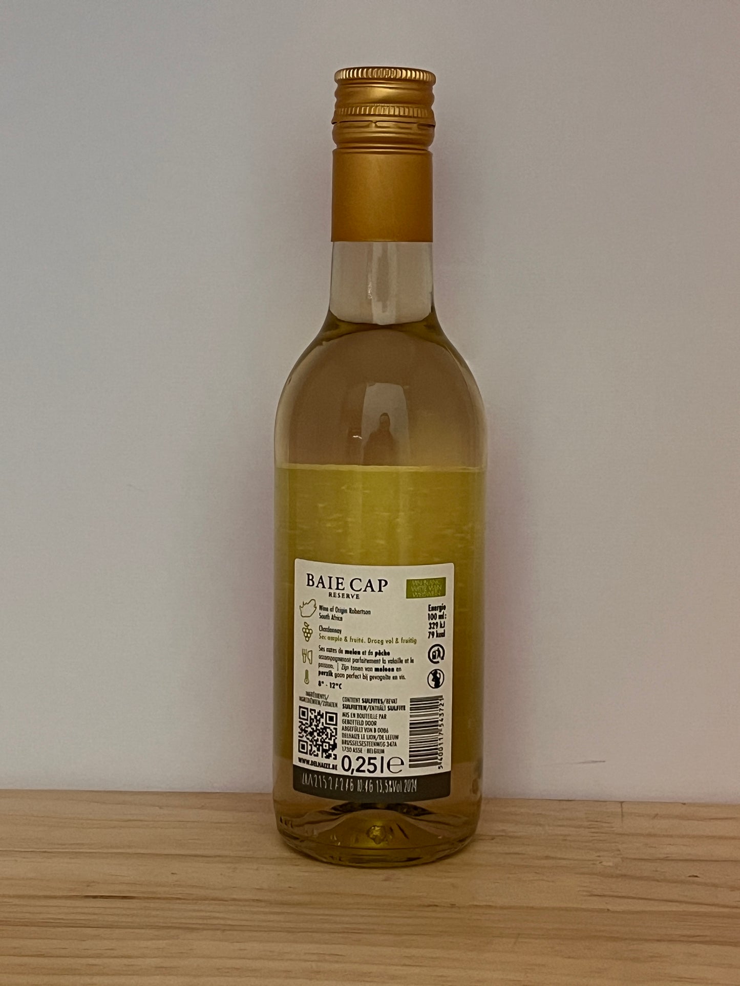 Vin Blanc Chardonnay Baie Cap 25 cl